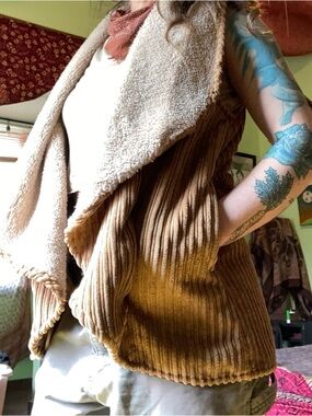 Chunky Corduroy Sherpa Vest